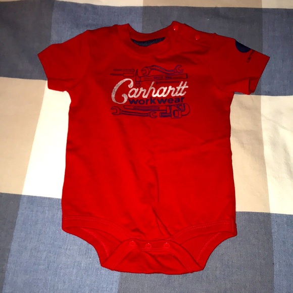 Carhartt Other - NWOT Carhartt Brand Red Onesie Size 9 Months